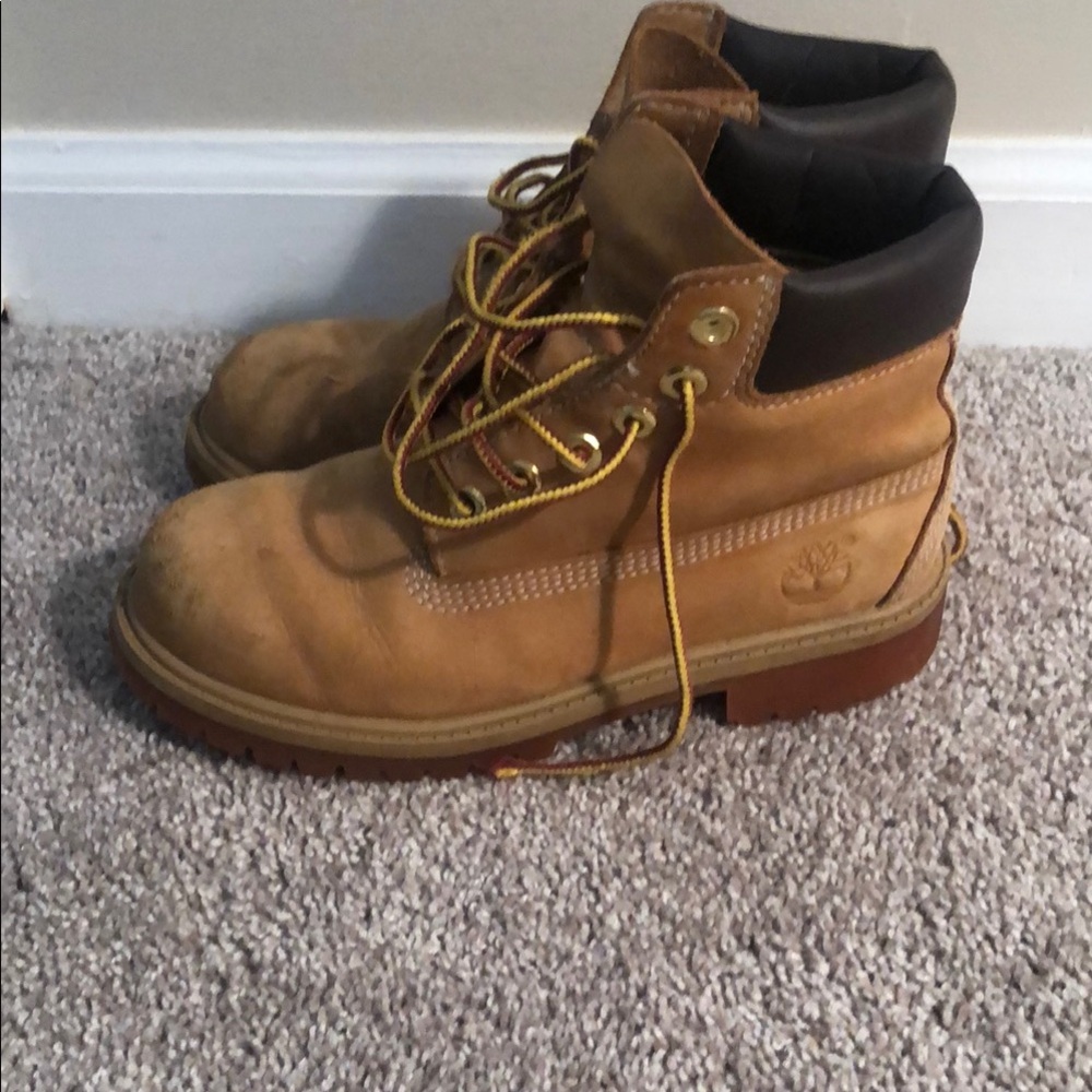 Timberland BOYS Tan Leather Boots